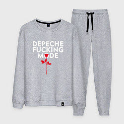 Костюм хлопковый мужской Depeche Mode - Rose mode, цвет: меланж