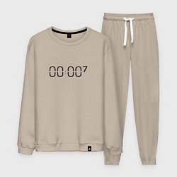 Костюм хлопковый мужской Zero o clock bts, цвет: миндальный