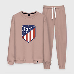 Костюм хлопковый мужской Atletico Madrid FC, цвет: пыльно-розовый