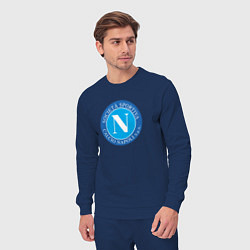 Костюм хлопковый мужской Napoli fc sport, цвет: тёмно-синий — фото 2