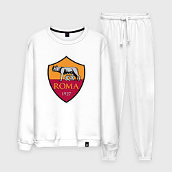 Костюм хлопковый мужской Roma sport fc, цвет: белый