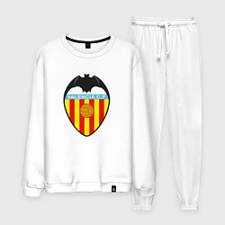 Костюм хлопковый мужской Valencia fc sport, цвет: белый