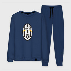 Костюм хлопковый мужской Juventus sport fc, цвет: тёмно-синий