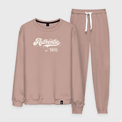 Костюм хлопковый мужской Authentic 1970, цвет: пыльно-розовый