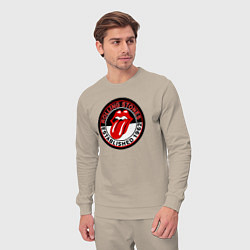 Костюм хлопковый мужской Rolling Stones established 1962, цвет: миндальный — фото 2