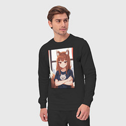 Костюм хлопковый мужской Spice and Holo, цвет: черный — фото 2