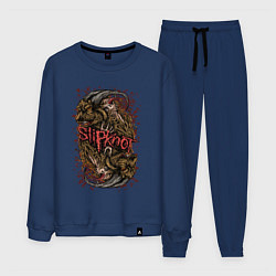 Костюм хлопковый мужской Slipknot - goat demon, цвет: тёмно-синий