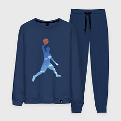 Костюм хлопковый мужской Heaven dunk, цвет: тёмно-синий