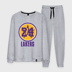 Костюм хлопковый мужской 24 Lakers, цвет: меланж