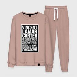 Костюм хлопковый мужской Vince Carter, цвет: пыльно-розовый