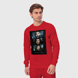 Костюм хлопковый мужской The Witcher - trio, цвет: красный — фото 2