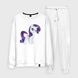 Костюм хлопковый мужской Рарити из My Little Pony в кино, цвет: белый