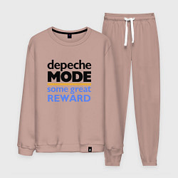 Костюм хлопковый мужской Depeche Mode - Some Great Reward, цвет: пыльно-розовый