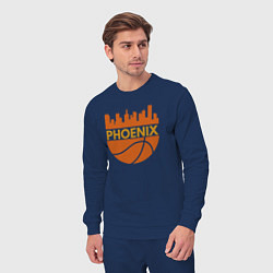 Костюм хлопковый мужской Phoenix basketball city, цвет: тёмно-синий — фото 2