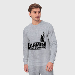 Костюм хлопковый мужской Armin van buuren, цвет: меланж — фото 2