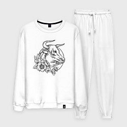 Мужской костюм Корова и цветы