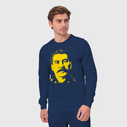 Костюм хлопковый мужской Yellow Stalin, цвет: тёмно-синий — фото 2
