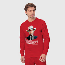 Костюм хлопковый мужской Иствуд кино вестерн, цвет: красный — фото 2