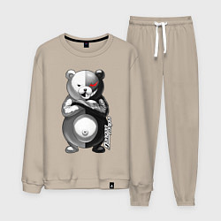 Костюм хлопковый мужской Монокума - Danganronpa, цвет: миндальный