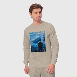 Костюм хлопковый мужской Helldivers 2: ПТСР, цвет: миндальный — фото 2