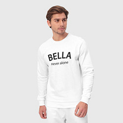 Костюм хлопковый мужской Bella never alone - motto, цвет: белый — фото 2