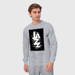 Костюм хлопковый мужской Джазовые стили, цвет: меланж — фото 2