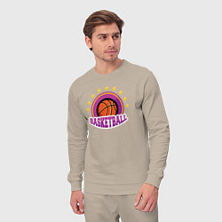 Костюм хлопковый мужской Basket stars, цвет: миндальный — фото 2