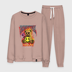 Костюм хлопковый мужской Безусловный побег, цвет: пыльно-розовый