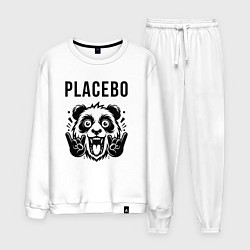 Костюм хлопковый мужской Placebo - rock panda, цвет: белый