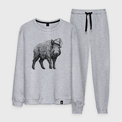 Мужской костюм Кабан в новогоднем колпаке