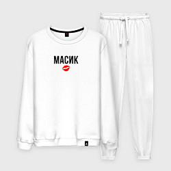 Костюм хлопковый мужской Масик, цвет: белый