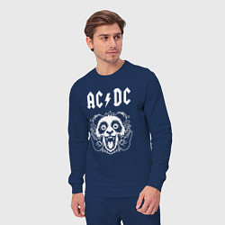 Костюм хлопковый мужской AC DC rock panda, цвет: тёмно-синий — фото 2