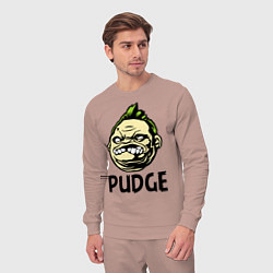 Костюм хлопковый мужской Pudge Face, цвет: пыльно-розовый — фото 2