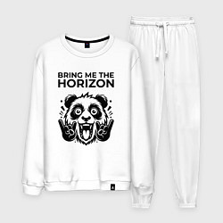 Костюм хлопковый мужской Bring Me the Horizon - rock panda, цвет: белый