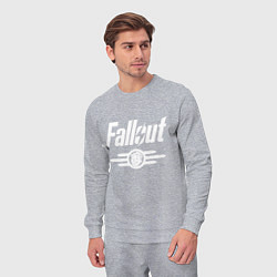 Костюм хлопковый мужской Fallout - vault 33, цвет: меланж — фото 2