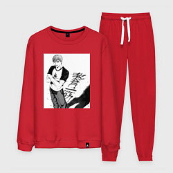 Костюм хлопковый мужской Эйкити Онидзука учитель, цвет: красный