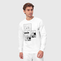 Костюм хлопковый мужской Очень приятно Бог Томоэ, цвет: белый — фото 2