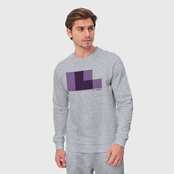 Костюм хлопковый мужской Око Эндердракона, цвет: меланж — фото 2