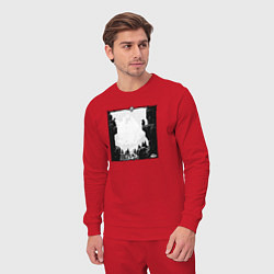 Костюм хлопковый мужской Храбрый дух, цвет: красный — фото 2