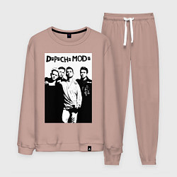 Костюм хлопковый мужской Depeche mode all, цвет: пыльно-розовый