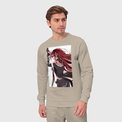 Костюм хлопковый мужской Реинкарнация безработного Бореас Грейрат, цвет: миндальный — фото 2