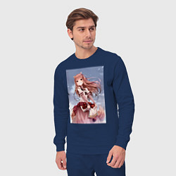 Костюм хлопковый мужской Волчица и пряности арт Холо, цвет: тёмно-синий — фото 2