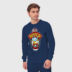 Костюм хлопковый мужской Duff beer with Homer, цвет: тёмно-синий — фото 2