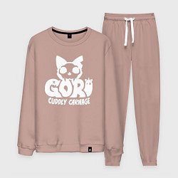 Костюм хлопковый мужской Goro cuddly carnage logo, цвет: пыльно-розовый