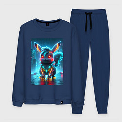 Мужской костюм Cyber Pikachu in the neon metropolis - ai art