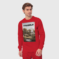 Костюм хлопковый мужской Vyacheslav озеро, цвет: красный — фото 2