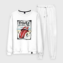 Костюм хлопковый мужской The Rolling Stones Las Vegas, цвет: белый