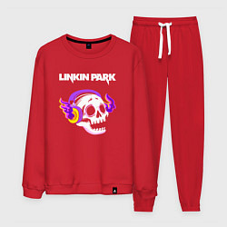 Мужской костюм Linkin Park - неоновый череп