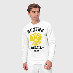 Костюм хлопковый мужской Boxing Russia Team, цвет: белый — фото 2