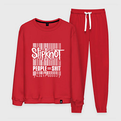 Костюм хлопковый мужской Slipknot - people shit, цвет: красный